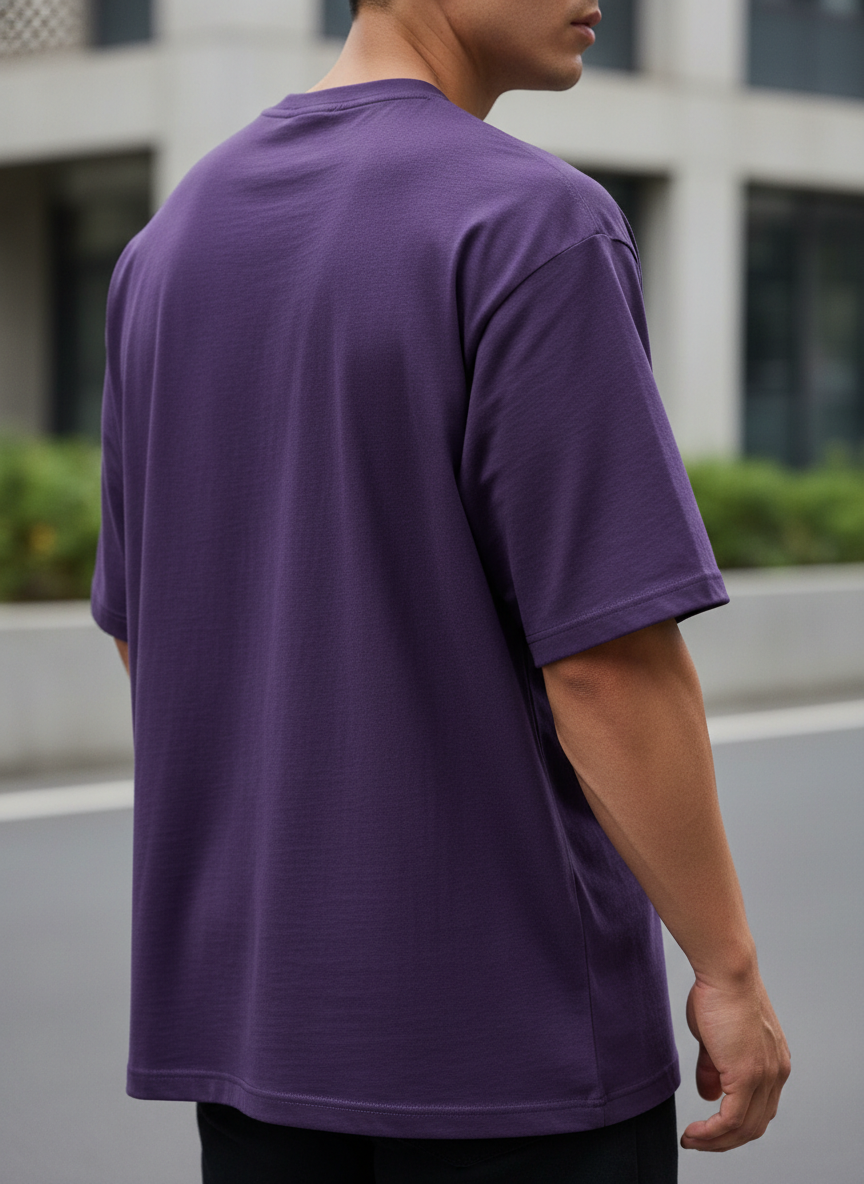 Anngi Urban Cool Kid Graphic Tee | Purple Hip Hop Street Style