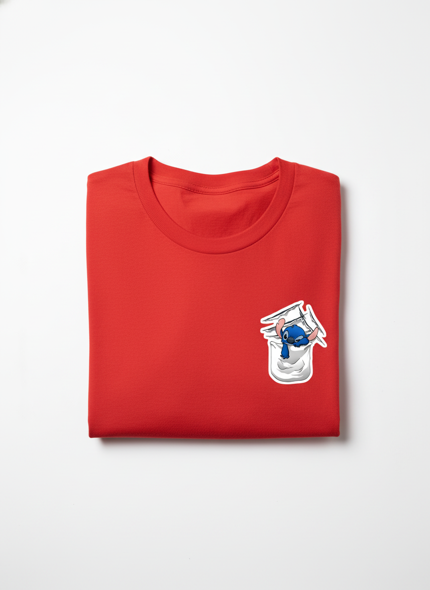 Anngi Red Pocket Pal Graphic Tee