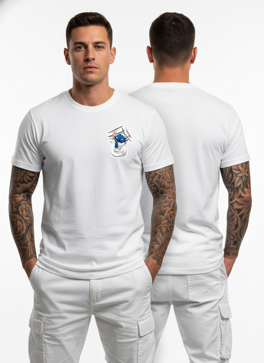 Anngi White Pocket Pal Graphic Tee
