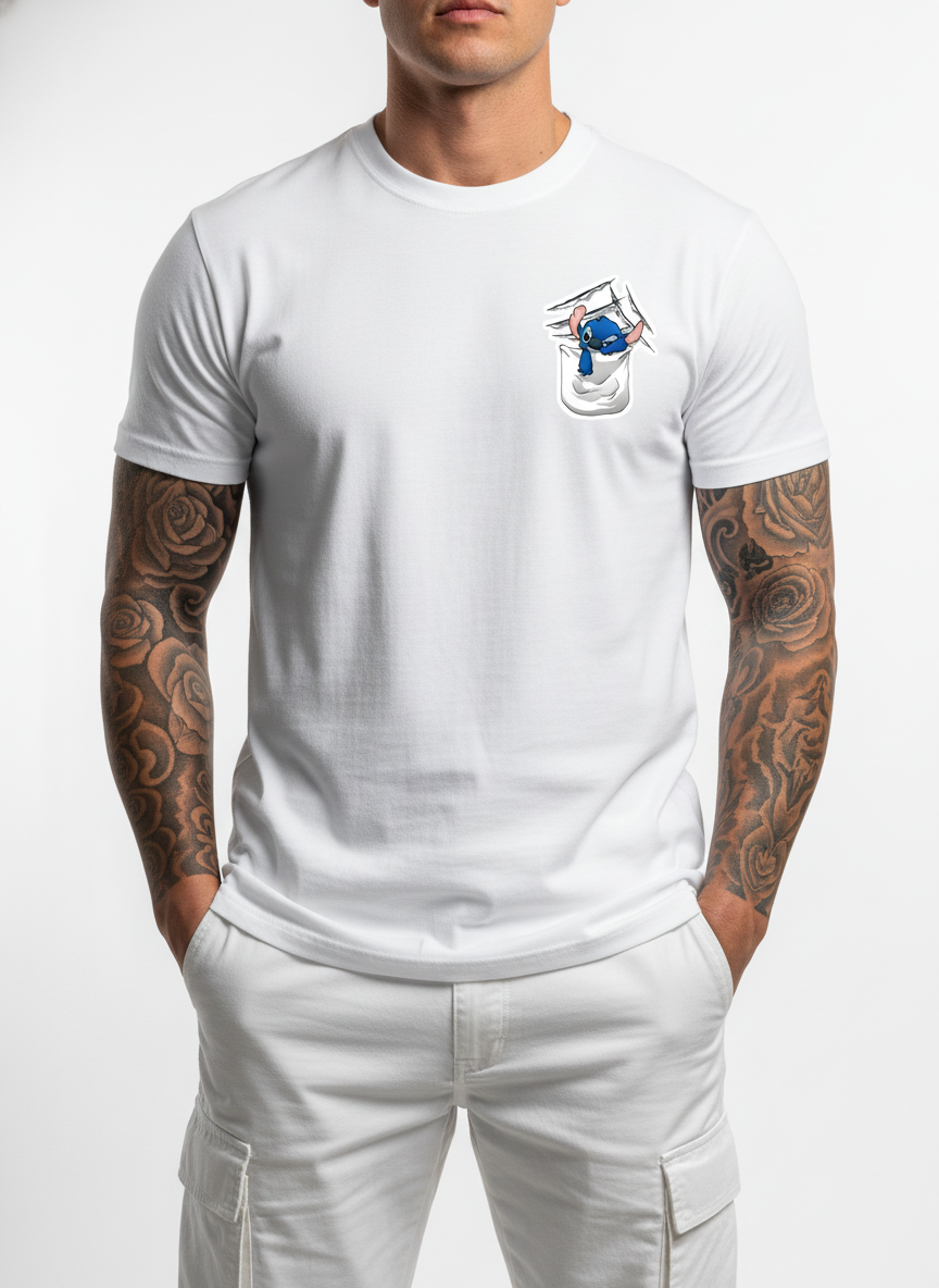 Anngi White Pocket Pal Graphic Tee